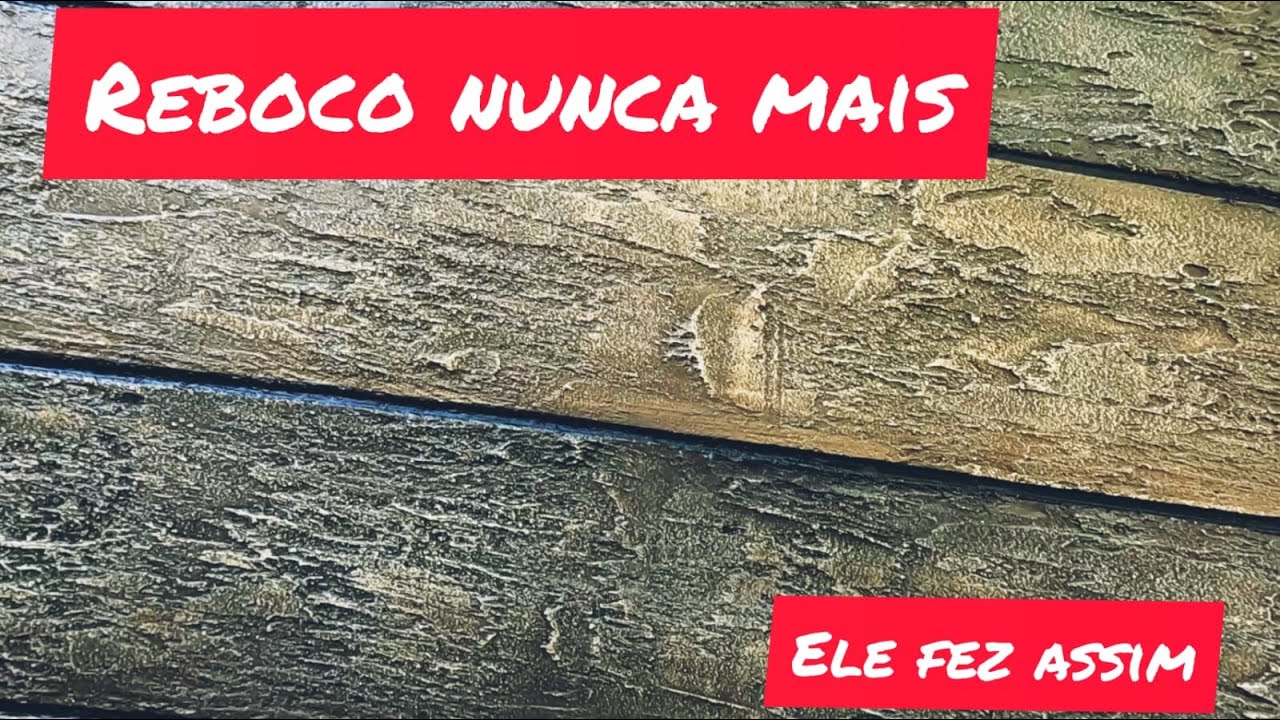 REBOCO NUNCA MAIS  |  IDEIA DE GENIO, OLHA ESSE  EFEITO MADEIRA  COM ARGAMASSA DIRETO NO TIJOLO