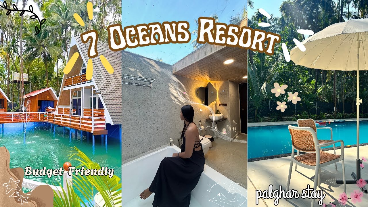 7 Oceans resort🌊| Hidden gem near Mumbai| Floating villas🏠| Best Resort in Palghar| Near beach🏖️
