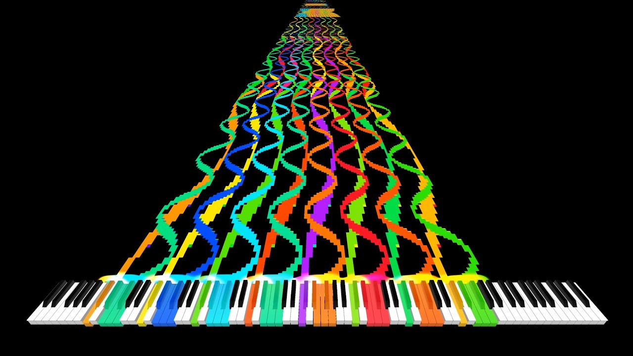 [Black MIDI] Tetris Blocks Arts MERGED in 1 MIDI