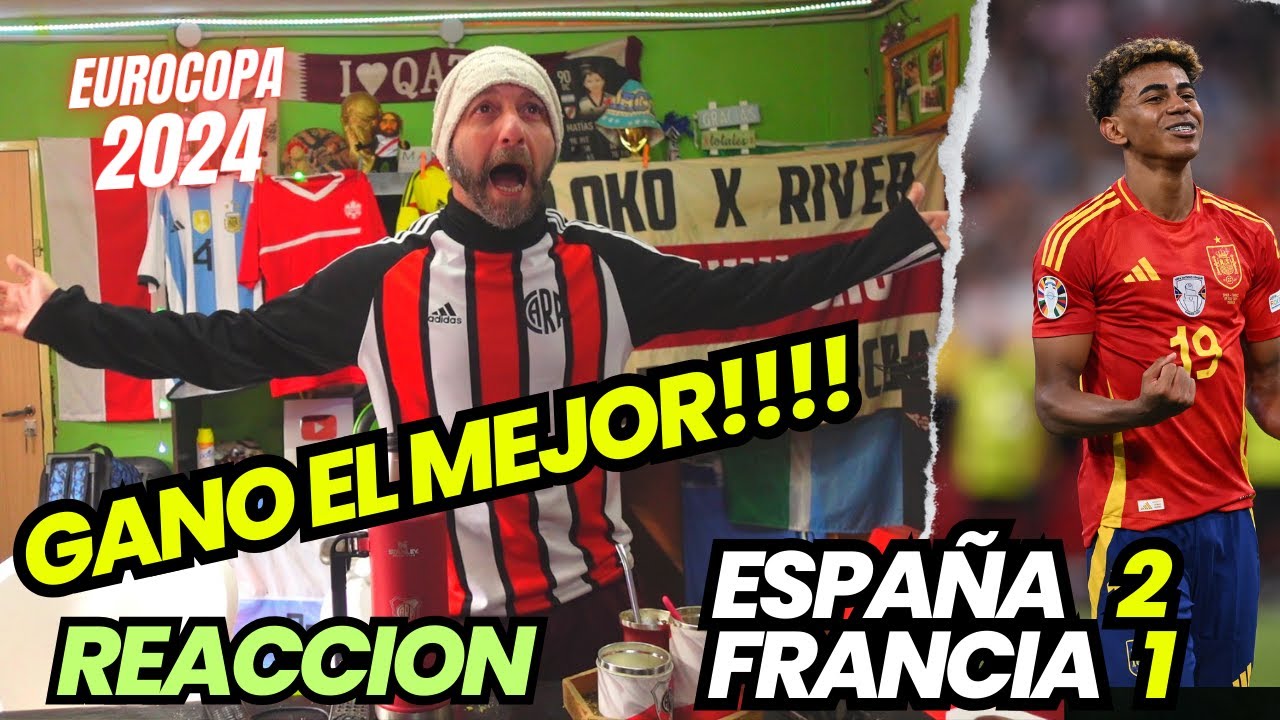 ESPA&Ntilde;A 2 vs FRANCIA 1 - Reacciones de Hinchas Argentinos - EUROCOPA 2024