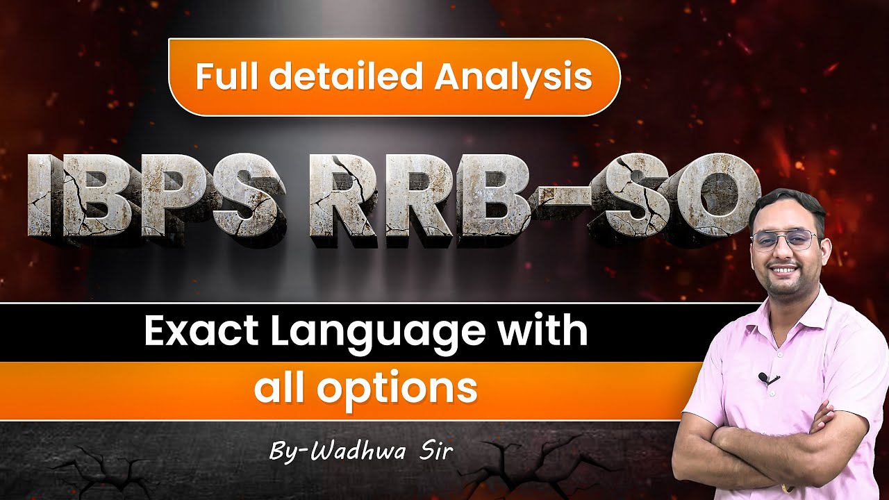 RRB-SO Analysis | All Questions | Question Source