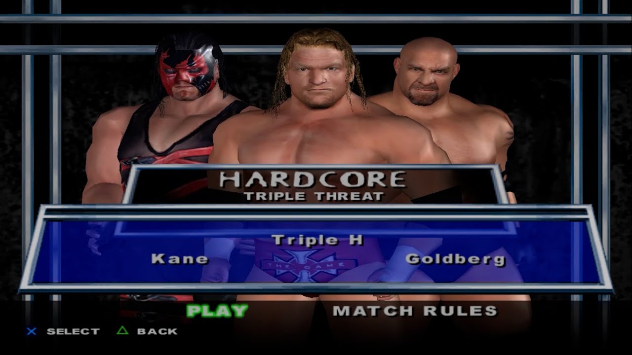 WWE SmackDown! Here Comes the Pain - Kane VS Triple H VS Goldberg (HARDCORE)
