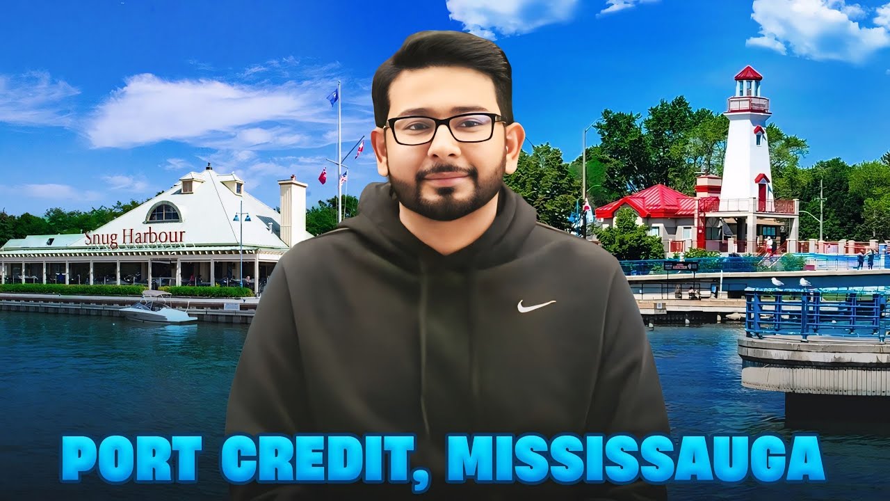 Port Credit, Mississauga 🇨🇦 | Waterfront Tour in Ontario, Canada (4K 60FPS)