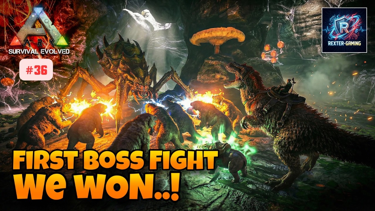 මකුළු බොසාට ගහමු 🕷️🔥 - Gamma Broodmother Destroyed.! | ARK The Island | EP36 | Sinhala Gameplay