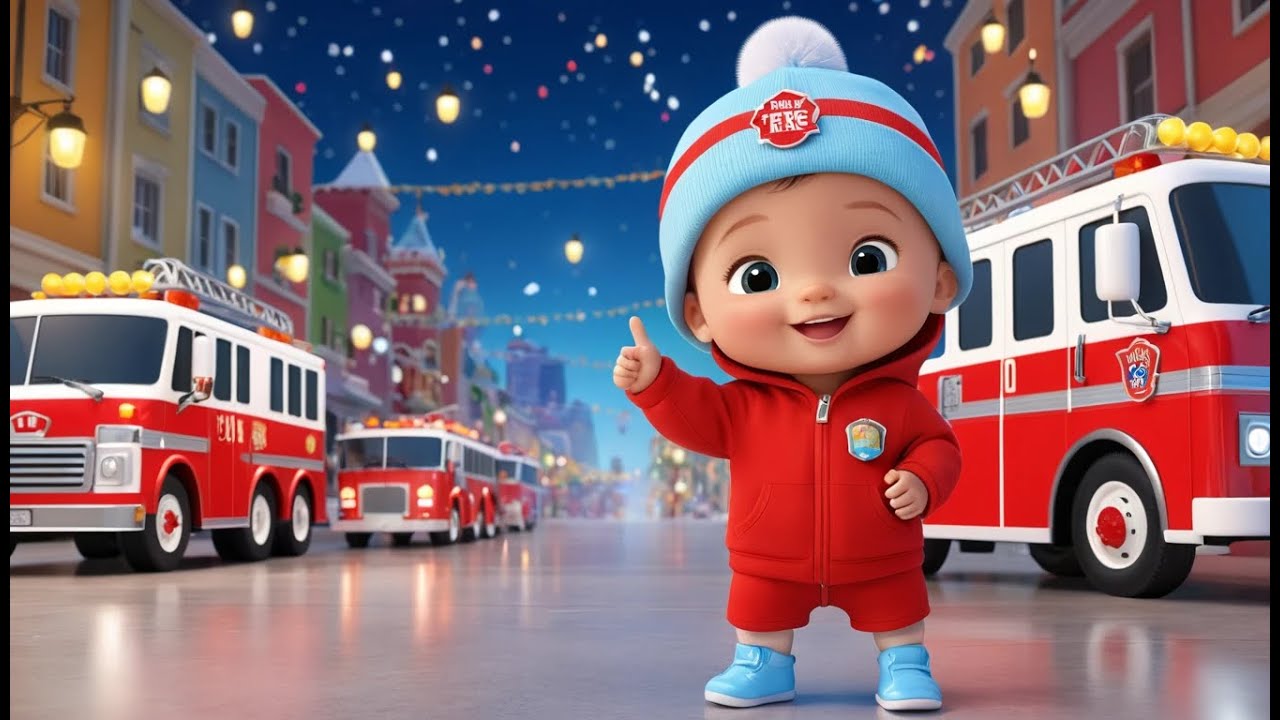 Fire Truck New Year Helpers | Fun Action & Learning Video for Toddlers