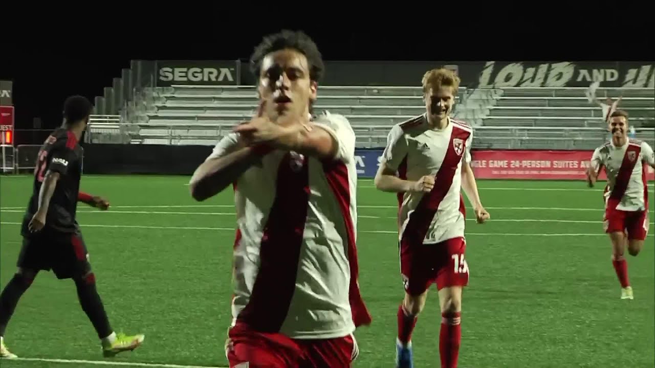Tyler Freeman with a Goal vs. Phoenix Rising FC
