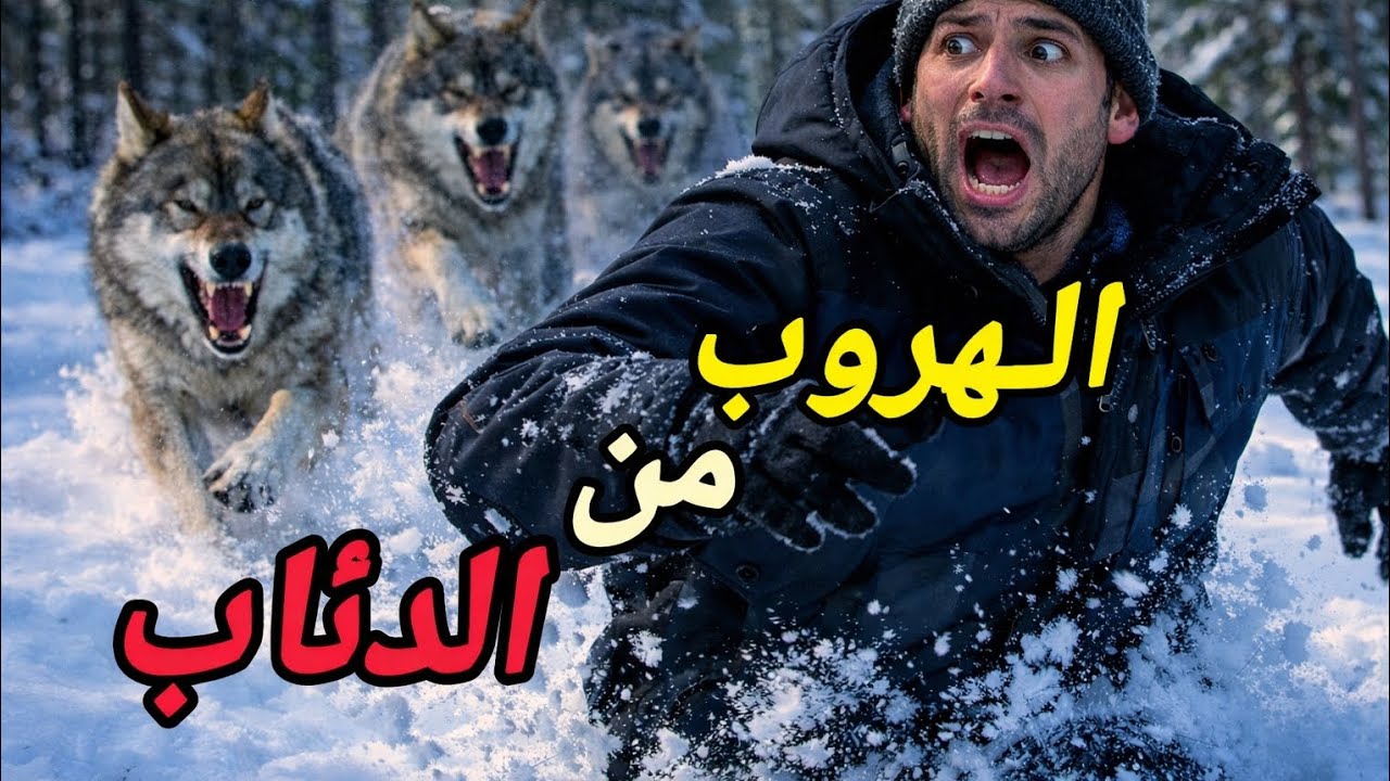  لحضة الهروب من الدئاب في غابة تلجية مهجورة ممنوع على صحاب  القلوب الضعيفة