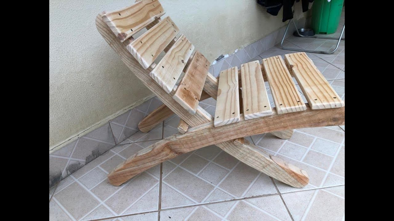 CADEIRA ARTICUL&Aacute;VEL - F&Aacute;CIL DE FAZER - folding pine chair - EASY TO DO
