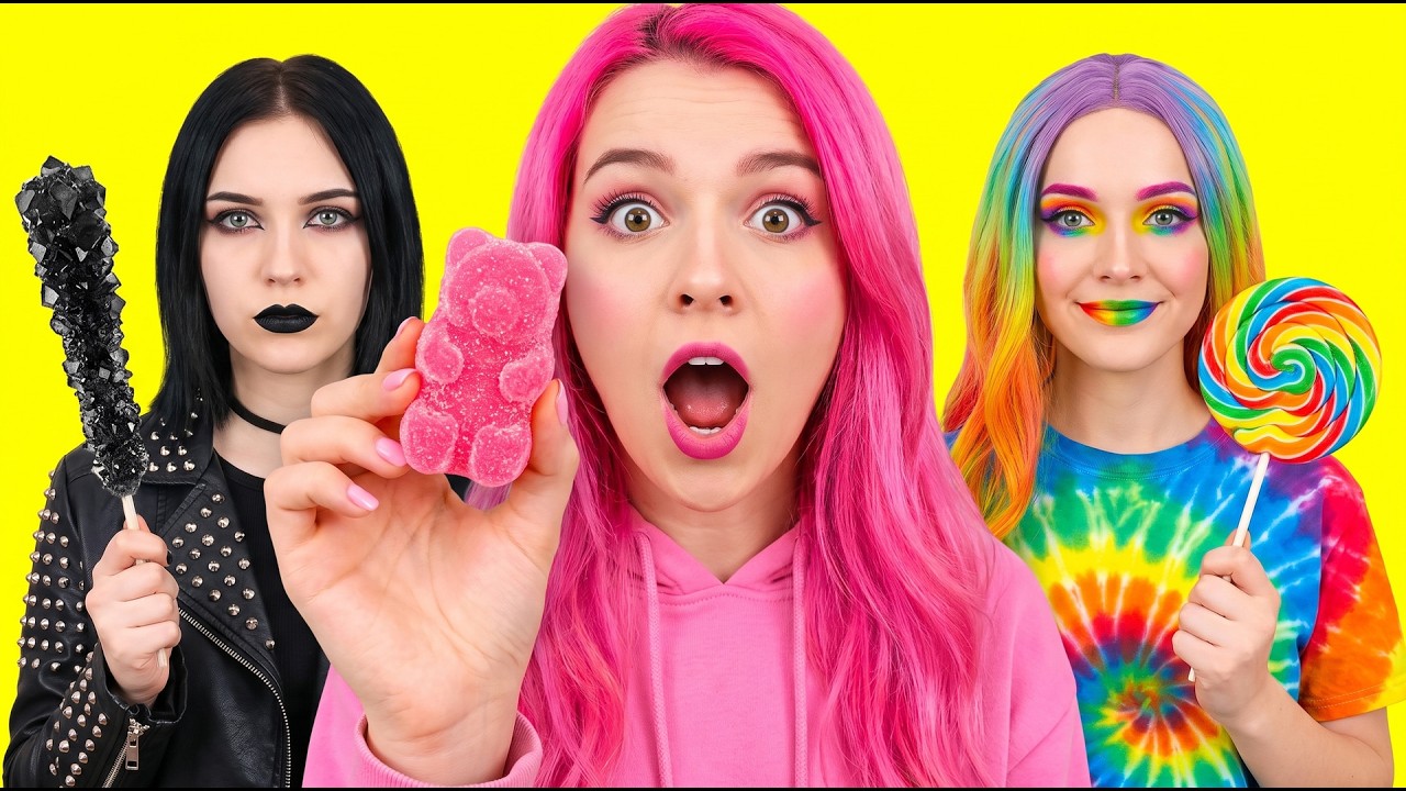 EINFARBIGE S&Uuml;&szlig;IGKEITEN-CHALLENGE 🍬🌈 S&uuml;&szlig;es und Gadgets f&uuml;r Feinschmecker von 123 GO!