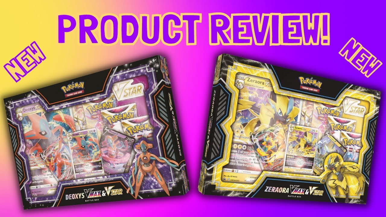 Product Review! Deoxys VMAX & VSTAR Zeraora VMAX & VSTAR Battle Box