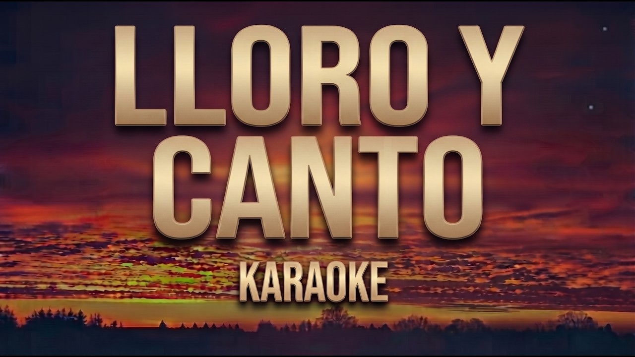 Agua Marina,  Lloro y canto - Karaoke (Pista Musical)