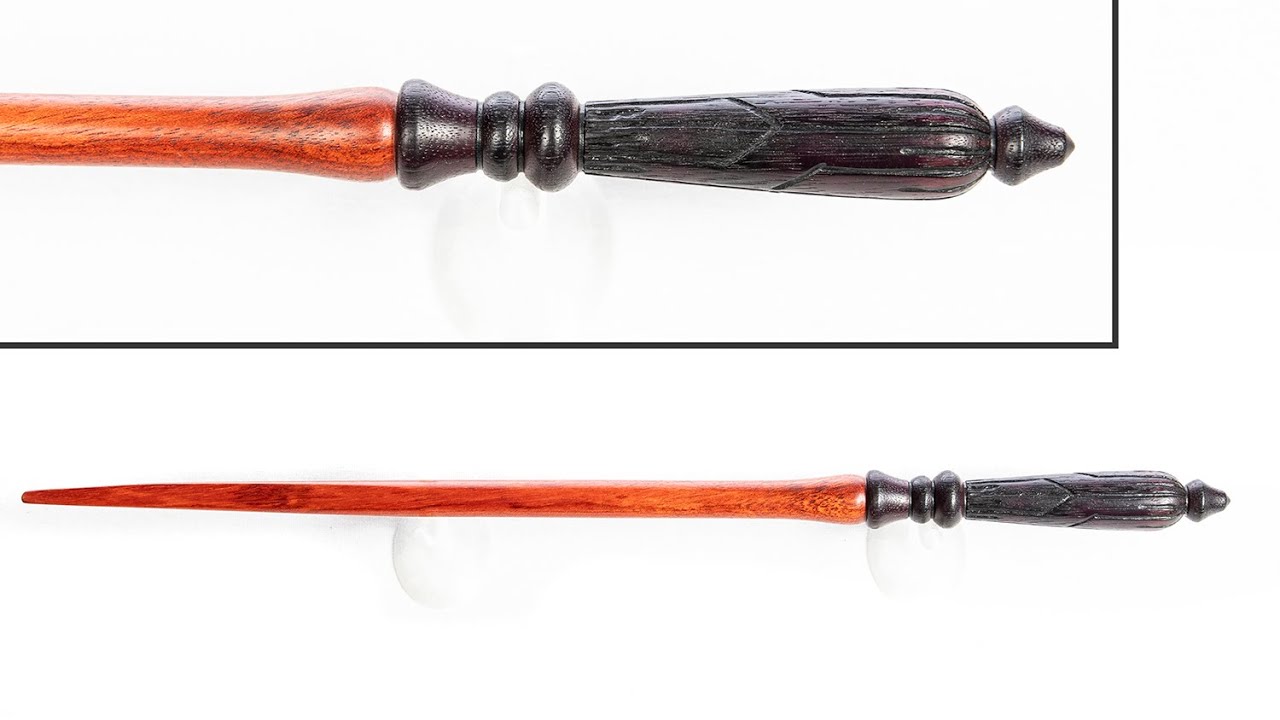 Making a 2 Piece Bloodwood and Purple Heart Wand