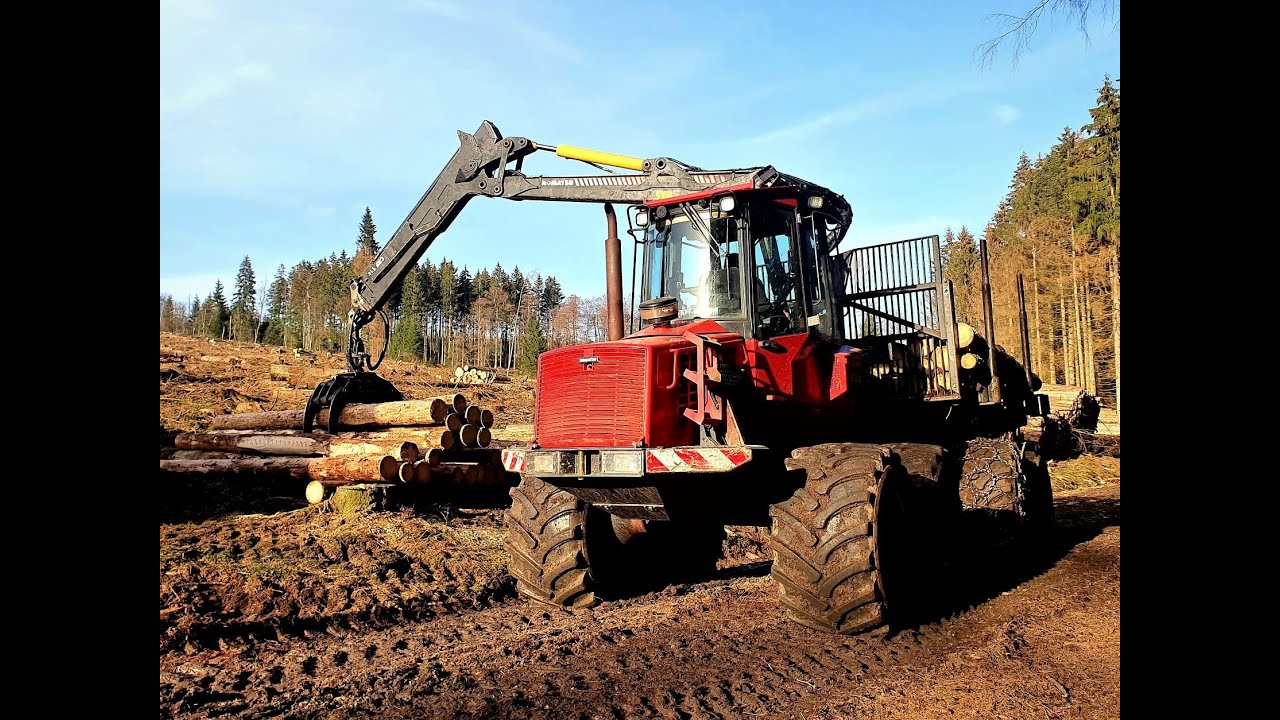 🌲*Nice SOUND* • Komatsu 860.4 • Forstbetrieb Schmid • Forwarder • Käferholz • Part-1🌲