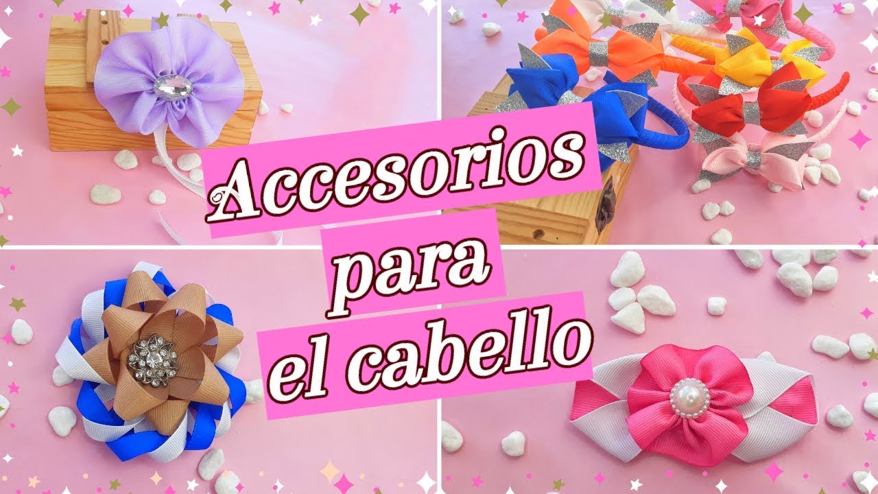 Accesorios para el pelo DIY 🎀 4 IDEAS Fáciles, Rápidas y Bonitas 💙 Margari