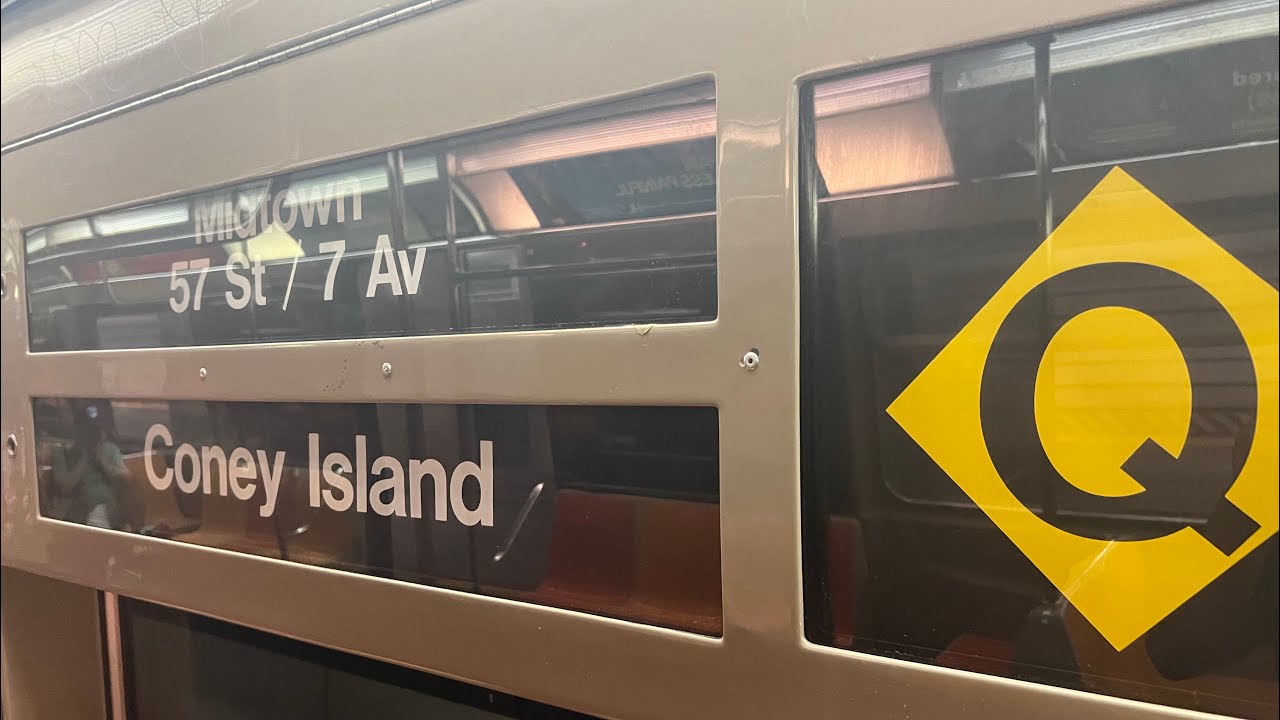 R68A (Q) Train [96th Street-2nd Avenue to Coney Island-Stillwell Avenue].