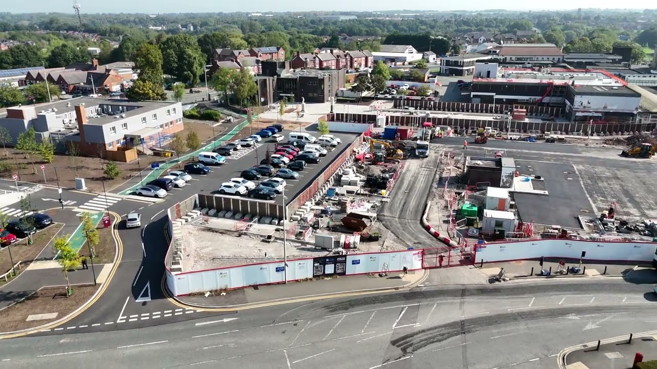 Winsford Town Centre Drone Footage - August 2024