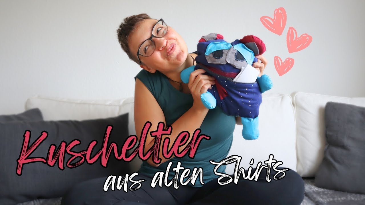 UPCYCLING aus alten Shirts 🧸️ ich nähe ein Sorgenfresser KUSCHELTIER