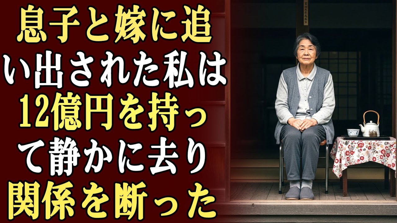 夫の葬儀の直後、私は息子と嫁に家から追い出され、財産を奪われた…私はひっそりと12億円を持って立ち去り、関係を断った。