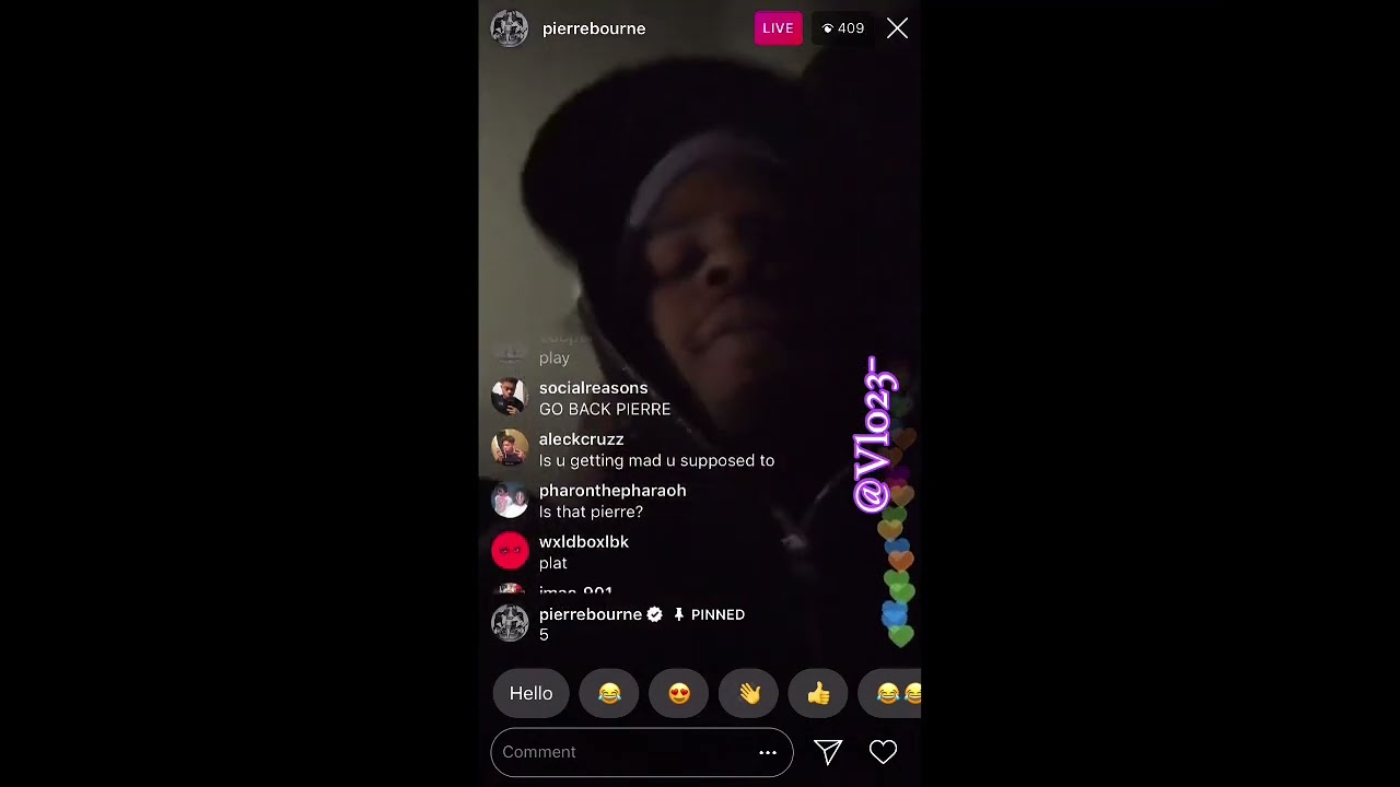 Pierre Bourne 2/12/19 ig live