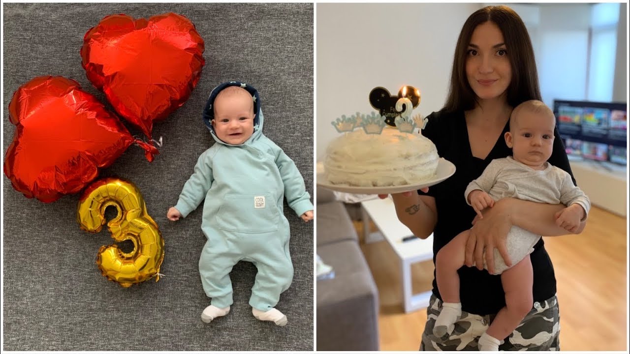 3 МЕСЯЦА❤️ ПОДГОТОВКА К ПРАЗДНИКУ, ДЕНЬ РОЖДЕНИЯ РЕБЁНКА, БАБУШКА ИСПЕКЛА ТОРТ, ЗАГАДАЛИ ЖЕЛАНИЕ🙏🏼