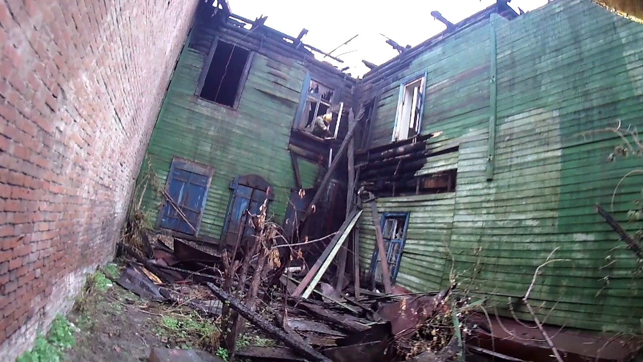 После пожара контроль места 