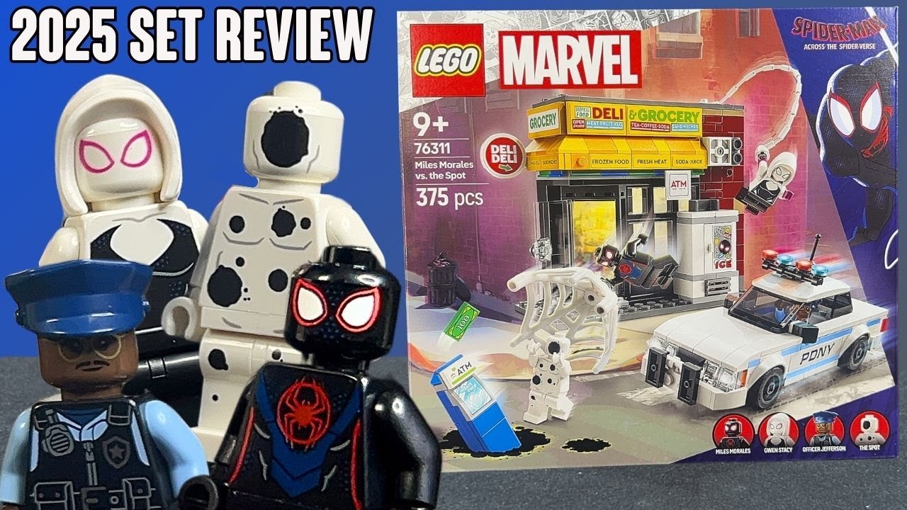 ОБЗОР: Набор LEGO Marvel 2025 «Майлз Моралес против Спота» 76311