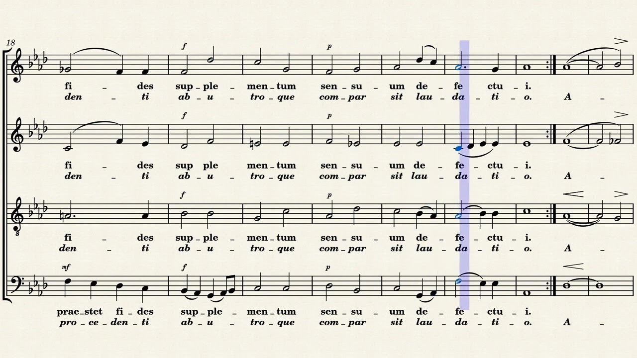 Anton Bruckner - Tantum ergo in As (Alt)