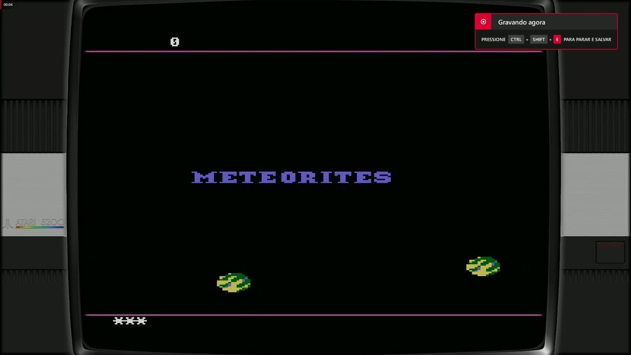 Meteorites [Atari 5200] The Ultimate Asteroids Clone That Defied Atari!  Classic Space Shooter 1983
