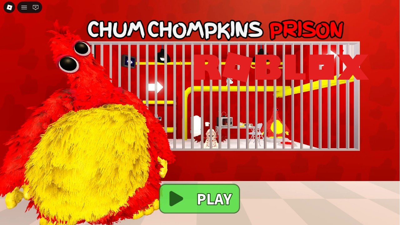 Roblox Gameplay Walkthrough🧙‍♀️CHUM CHOMPKINS Prison Run (OBBY) #gamres #obby