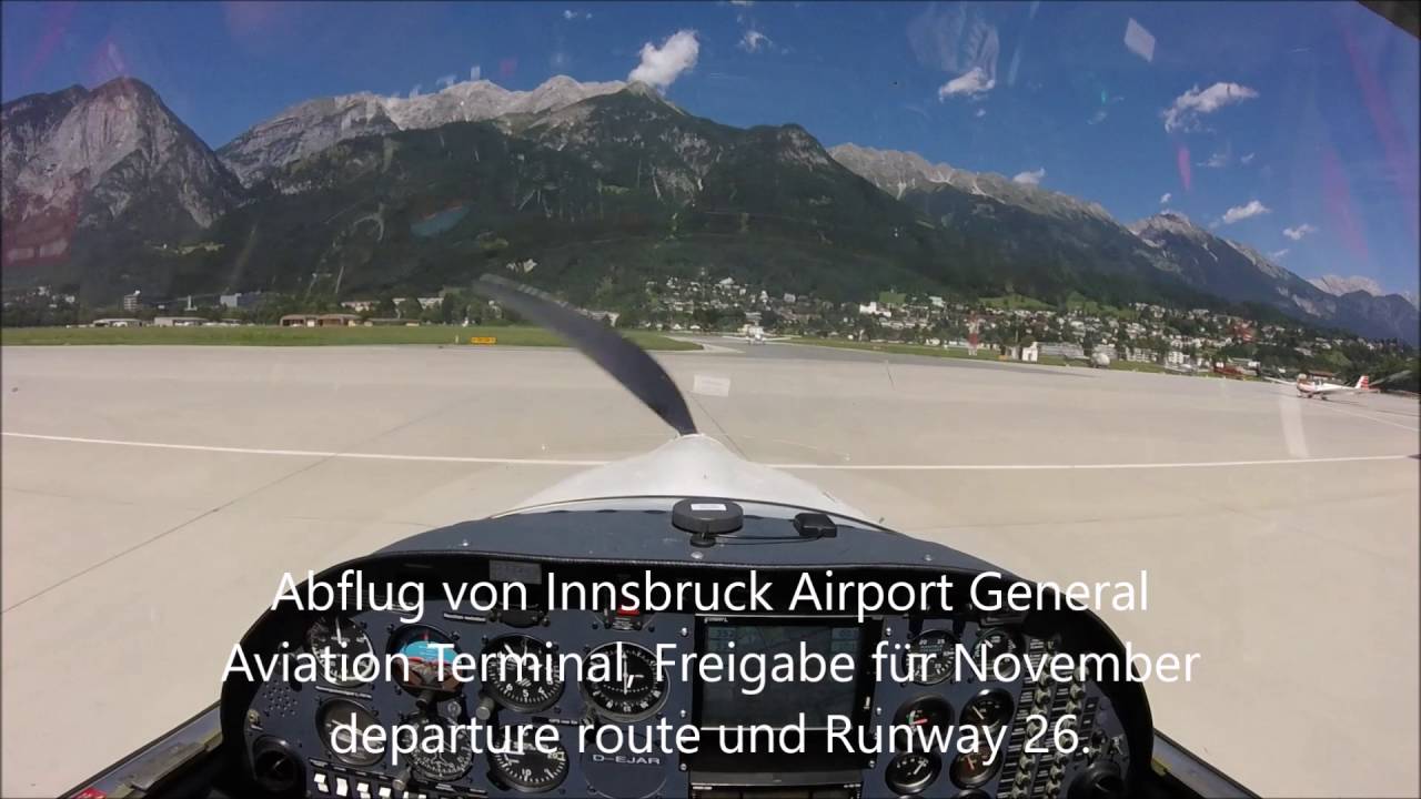VFR von Melle nach Innsbruck DA20 Katana
