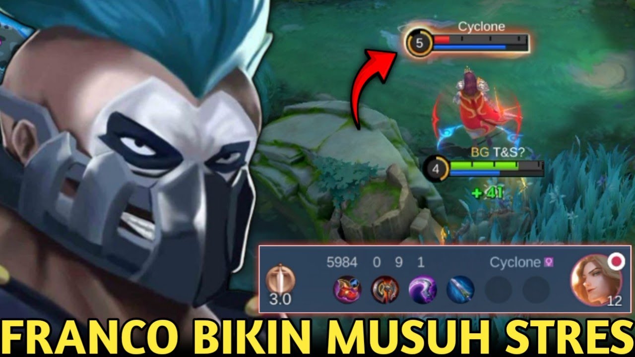 PERDANA MAIN FRANCO! TARIKANNYA BIKIN SEMUA MUSUH STRES DAN SAKIT KEPALA TERUTAMA SI LANCELOT! MLBB