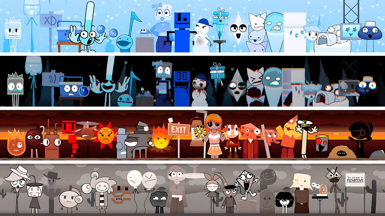 Cool As Ice VS Cold As Frost VS Warm Like Fire VS Dusty Like Air (ALL Characters Together)