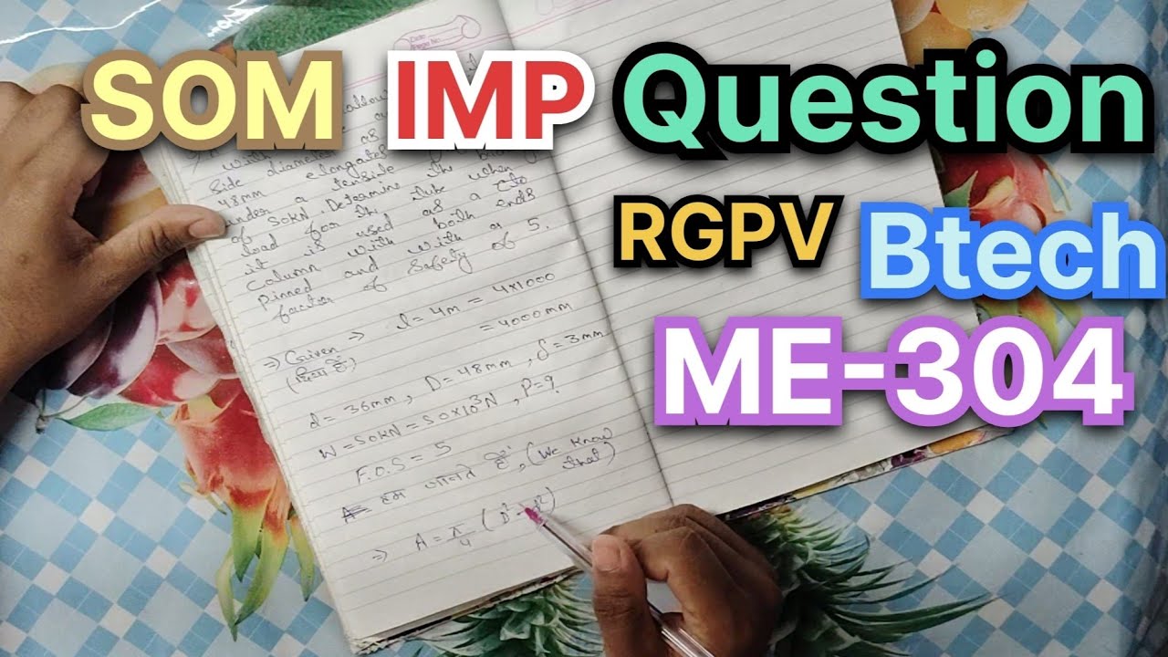 SOM IMP  Questions Part-5🔥| RGPV BTECH 3rd Sem💯