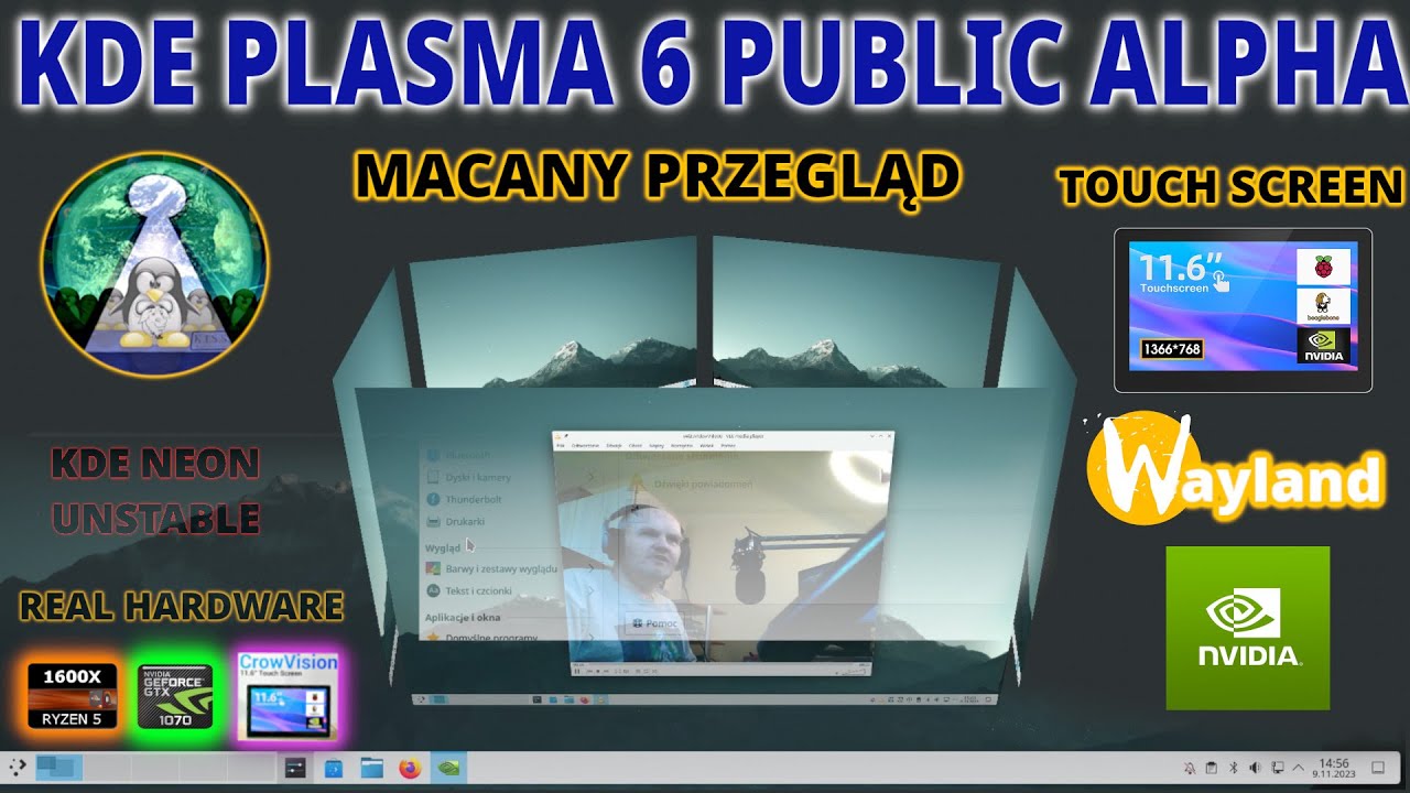 Łapki na KDE Plasma 6 czyli macany przegląd Plasma 6 ALFA na Linux KDE NEON UNSTABLE - REAL HARDWARE