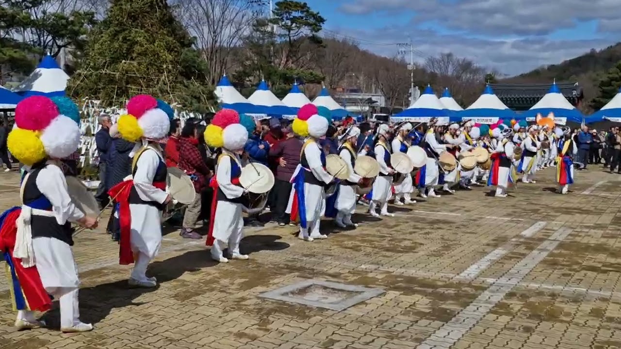 영주시 #순흥면 #순흥초군청 #민속축제 선비촌 주차장 #줄다리기경기 #달짚태우기 정월대보름행사 