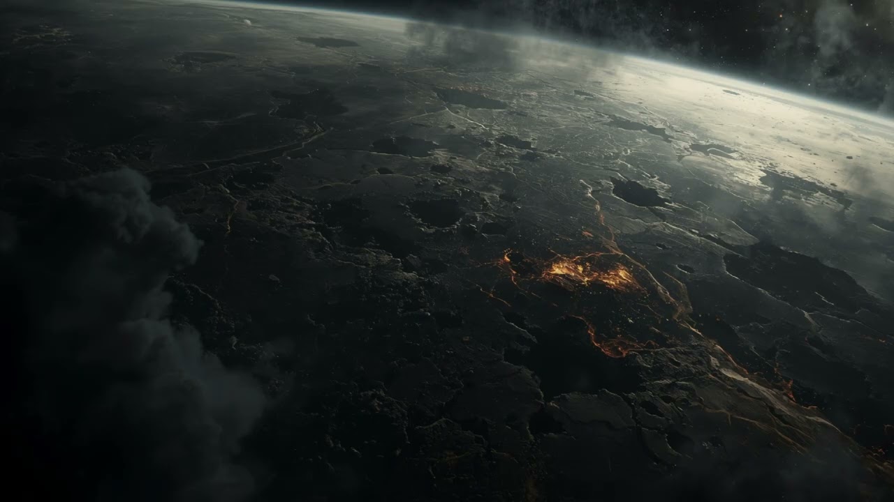Scars from Orbit The Ash Choked World ☄️ 2 Hour Bombarded Planet Soundscape  Desolate Wasteland Ambi