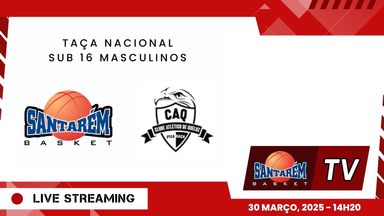*LIVE* 🏀 SANTAREM BC x CA QUELUZ - Parte 2 - Santarém Basket TV - 30 de Março de 2025