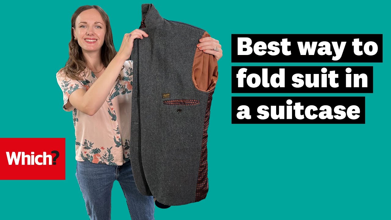 The best way to fold a suit in a suitcase