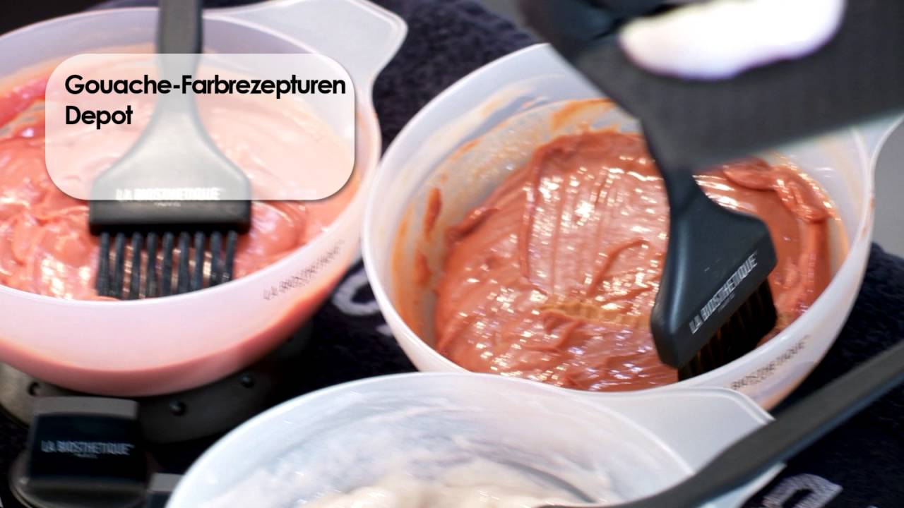 Gouache – Tutorial Coloration La Biosthetique – How to gouache