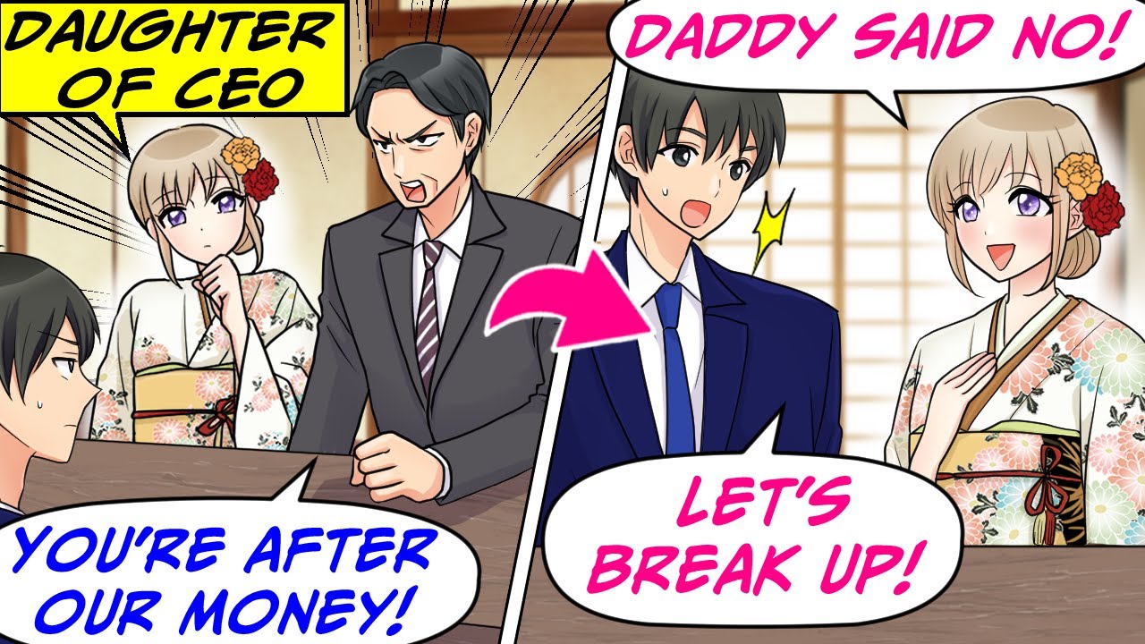 Marriage Greeting With CEO Daughter's Dad & He Opposed So We Broke Up! But…[RomCom Manga Dub]