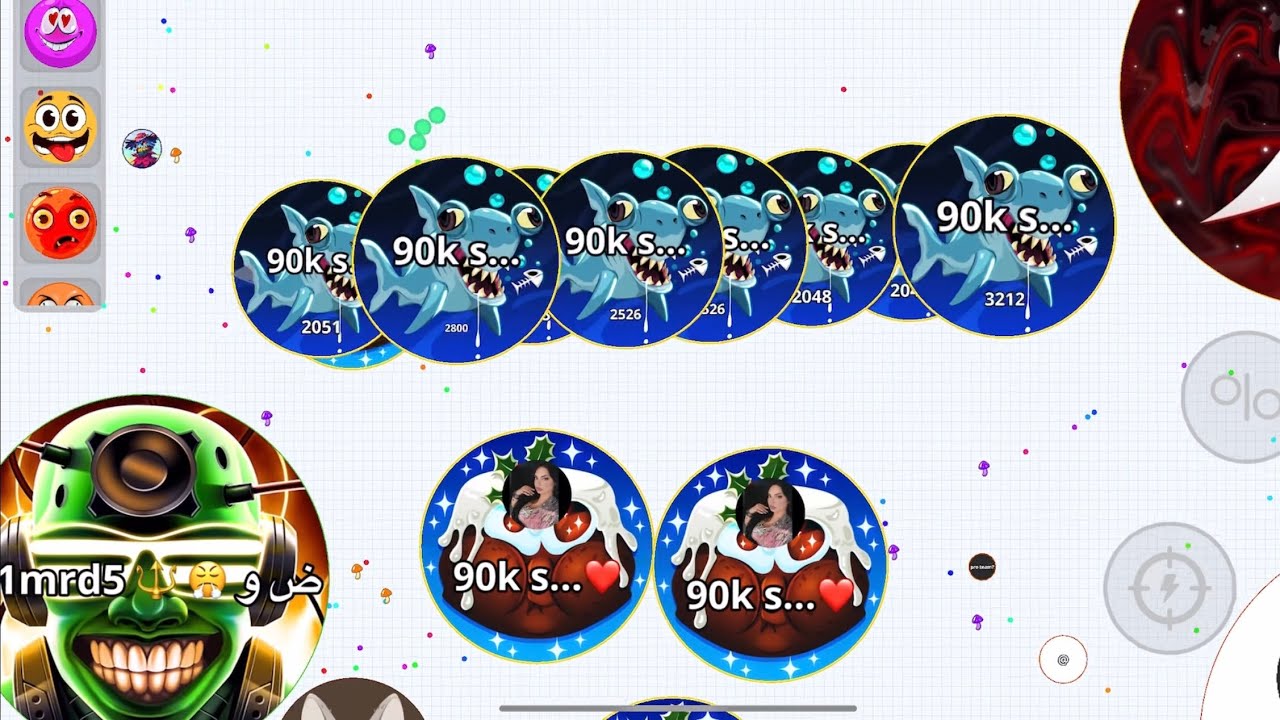 Sarok & Eva UNSTOPPABLE🔥 (AGARIO MOBILE)