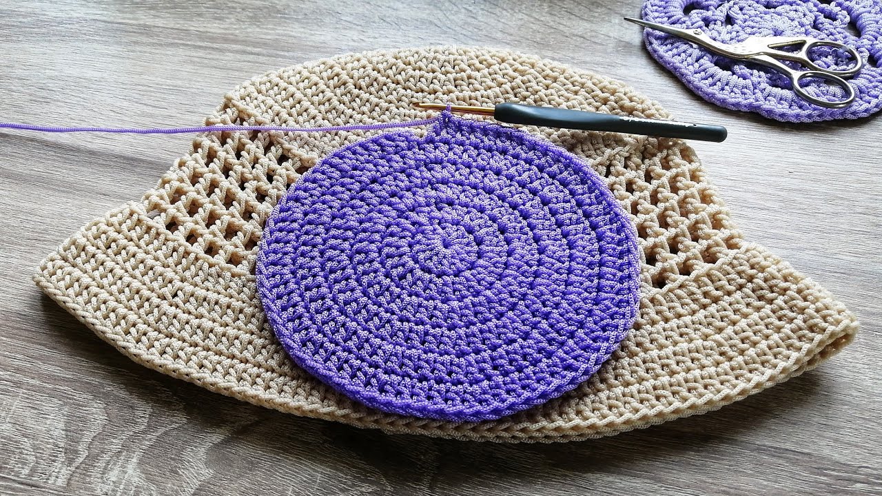 Crochet Summer​ Hat​ -​ Pattern for beginner | ถักโครเชต์หมวก ลายง่ายๆ