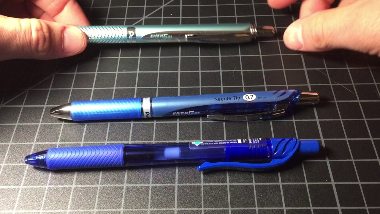 Pentel EnerGel Comparison: EnerGel-X vs Energel Deluxe vs Energel Alloy (for lefties!)