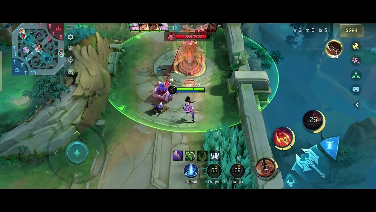 Party rank full match Hanabi Damage ngerii