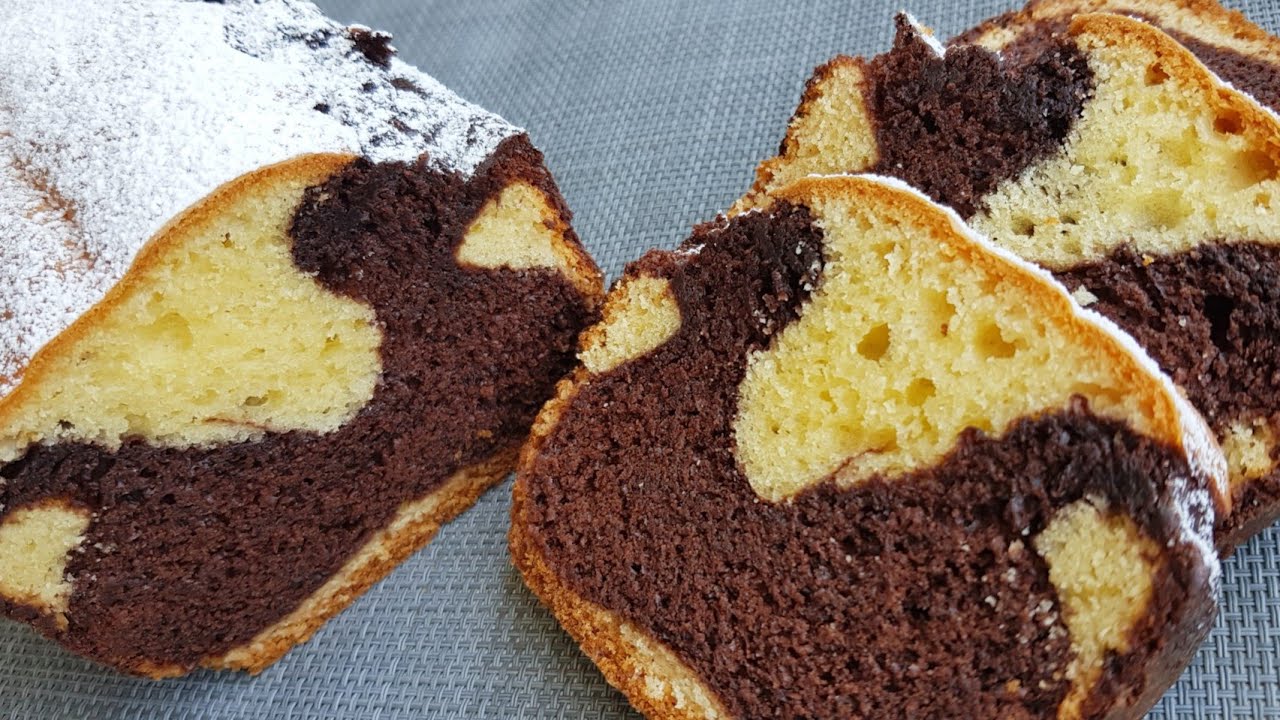 Bizcocho marmolado(alto y esponjoso)/Marbled cake