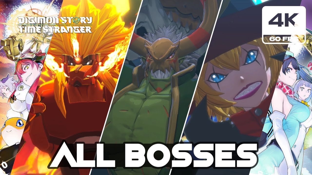 Digimon Story: Time Stranger - All Bosses Fight (4K 60 FPS PC)