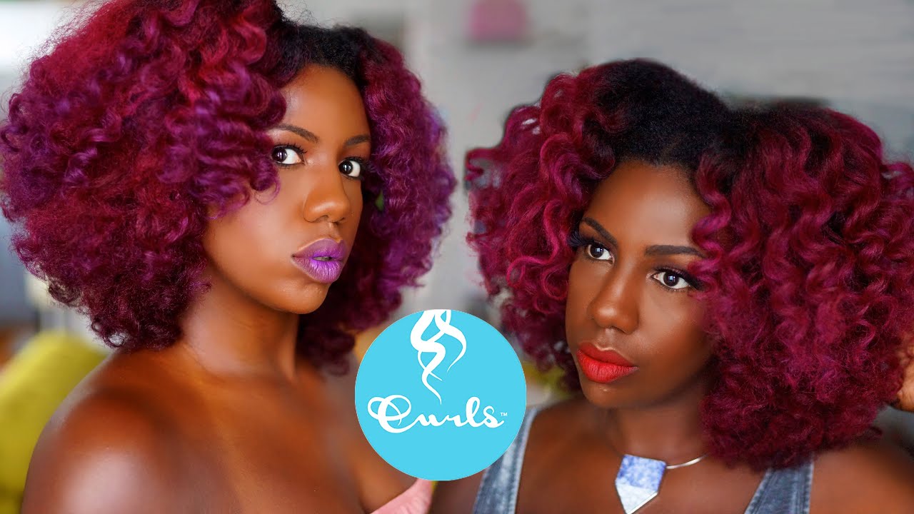 Blueberry Bliss Faux Wand Curls using Flexirods