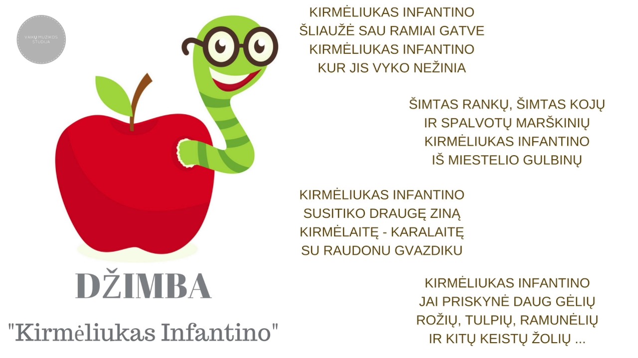 DŽIMBA - Kirmėliukas Infantino
