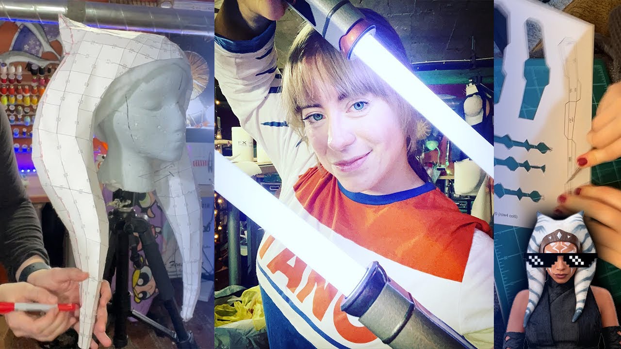 Making Ahsoka Tano Week 5 | One step closer to Ahsoka with my sabers and lekku!