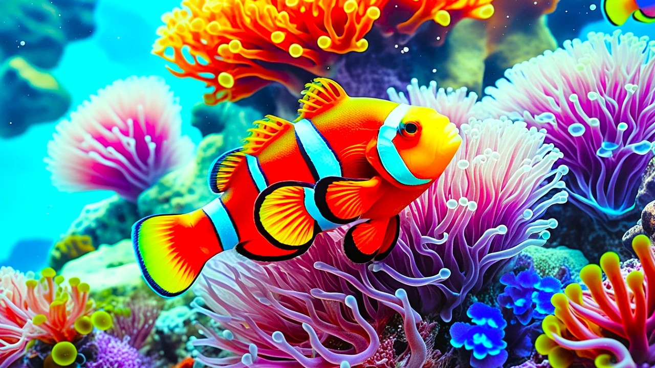 The Best 4K Aquarium - Explore the Stunning World of Sea Jellyfish and Beautiful Coral Reef Fish.#76